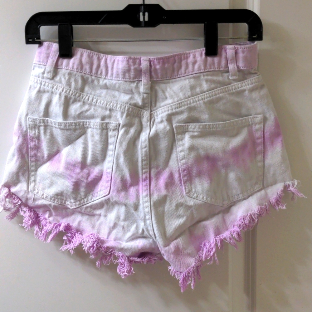 Wild Fable Lilac Ombre High Rise Shorts Size2 Distressed Hem Perfect Condition ✨ - Picture 5 of 6